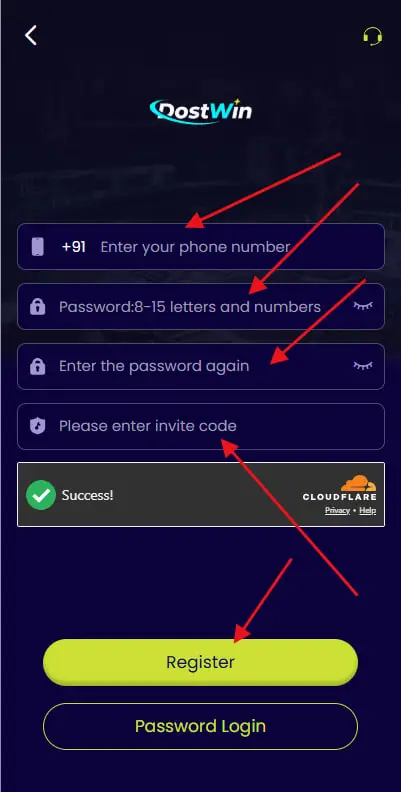 Yaarwin Game Register Guide 